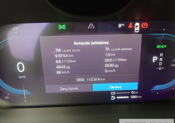 Volvo XC 60 cena 199900 przebieg: 112300, rok produkcji 2021 z Elbląg małe 742